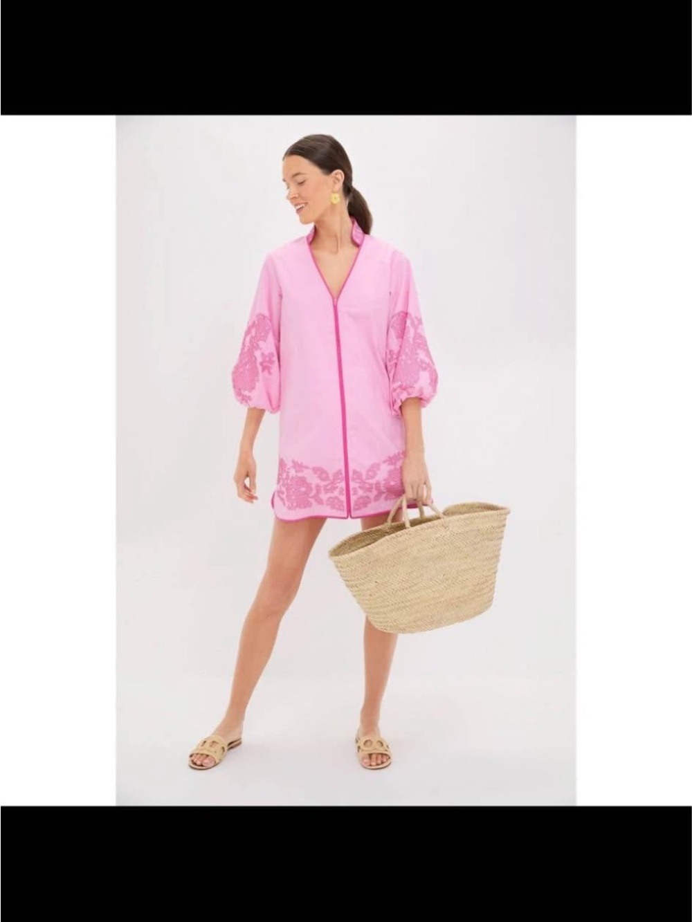Hyacinth house medium caftan net - Picture 2 of 9